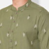 indus route by Pantaloons Men Quirky Printed Thread Work Pathani Kurta