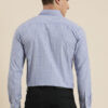 INVICTUS Men Easy Care Blue & White Checked Formal Slim Fit Shirt