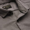 INVICTUS Men Easy Care Grey & Black Self Design Formal Shirt