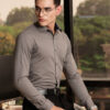 INVICTUS Men Premium Slim Fit Checked Cutaway Collar Pure Cotton Formal Shirt