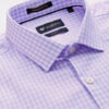 INVICTUS Men Purple & White Slim Fit Checked Sustainable Formal Shirt