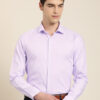 INVICTUS Men Purple & White Slim Fit Checked Sustainable Formal Shirt