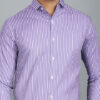 INVICTUS Men Standard Slim Fit Vertical Striped Spread Collar Cotton Formal Shirt