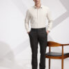 INVICTUS Slim Fit Chevron Self Design Formal Shirt