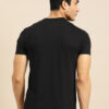 Jockey Men Black Solid V-Neck T-shirt