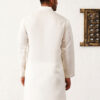 Jompers Floral Embroidered Mirror Work Mandarin Collar Cotton Silk Straight Republic Day Republic Day Kurta