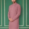 Jompers Geometric Embroidered Mandarin Collar Sequins Straight Kurta