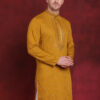 Jompers Geometric Embroidered Sequinned Straight Kurta