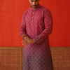 Jompers Men Floral Printed Sequinned Floral Kurta