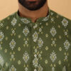 KRAFT INDIA Geometric Printed Mandarin Collar Straight Kurta