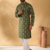 KRAFT INDIA Geometric Printed Mandarin Collar Straight Kurta