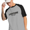 Leotude Typography Printed Raglan Sleeves Oversized T-shirt