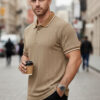 MACK JONNEY Men Polo Collar T-shirt