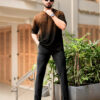 Maniac Men Dyed Round Neck Cotton Oversized T-shirt