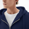 Maniac Men Solid Hood Cotton Front-Open Sweatshirt
