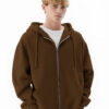 Maniac Men Solid Hooded Oversized Drop-Shoulder Sleeves Sweatshirt