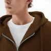Maniac Men Solid Hooded Oversized Drop-Shoulder Sleeves Sweatshirt