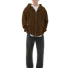 Maniac Men Solid Hooded Oversized Drop-Shoulder Sleeves Sweatshirt