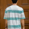 Maniac Men Striped Round Neck T-shirt