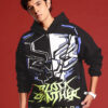 MARVEL STREET Black Panther Humour & Comic Printed Hooded Oversized Pullover