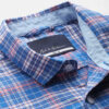 Mast & Harbour Men Blue & White Regular Fit Checked Casual Shirt