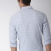 Mast & Harbour Men Blue & White Slim Fit Striped Casual Shirt