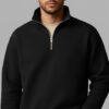 Mast & Harbour Men Mock Collar Pullover Oversized Sweatshirt