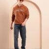 Mast & Harbour Men Printed Hooded Sweatshirt