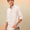Mast & Harbour Men Striped Pure CottonCasual Shirt