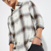 max Men Checked Spread Collar Cotton Casual Shirt