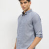 MISCHIEF MONKEY Men Classic Tailored Fit Vertical Striped Pure Cotton Casual Shirt