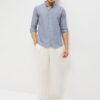 MISCHIEF MONKEY Men Classic Tailored Fit Vertical Striped Pure Cotton Casual Shirt