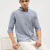 MISCHIEF MONKEY Men Classic Tailored Fit Vertical Striped Pure Cotton Casual Shirt