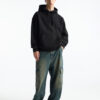 MISCHIEF MONKEY Men Solid Hooded Pullover Sweatshirt