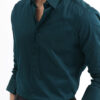 MISCHIEF MONKEY Men Solid Spread Collar Cotton Formal Shirt