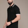 Nautica Solid Polo Collar Pure Cotton T-shirt
