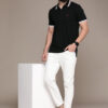 Nautica Solid Polo Collar Pure Cotton T-shirt