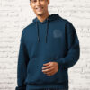 NOBERO Men Oversized Printed Hooded Sweatshirt