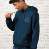 NOBERO Men Oversized Printed Hooded Sweatshirt