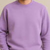 Organic Chics Men Solid Round Neck Pullover Sweatshirt