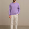Organic Chics Men Solid Round Neck Pullover Sweatshirt