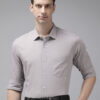 Park Avenue Pure Cotton Self Design Slim Fit Formal Shirt