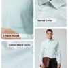 Park Avenue Striped Spread Collar Slim Fit Formal Shirt