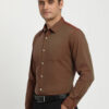 Peter England Men Slim Fit Solid Spread Collar Formal Shirt