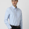 Peter England Spread Collar Long Sleeves Striped Slim Fit Formal Shirt