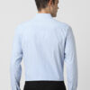 Peter England Spread Collar Long Sleeves Striped Slim Fit Formal Shirt