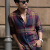 Powerlook Men Checked Button-Down Collar Casual Shirt