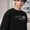PRONK Men Graphic Printed Cotton Round Neck Long Sleeves Pullover Sweatshirt