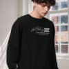 PRONK Men Graphic Printed Cotton Round Neck Long Sleeves Pullover Sweatshirt