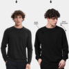 PRONK Men Graphic Printed Cotton Round Neck Long Sleeves Pullover Sweatshirt